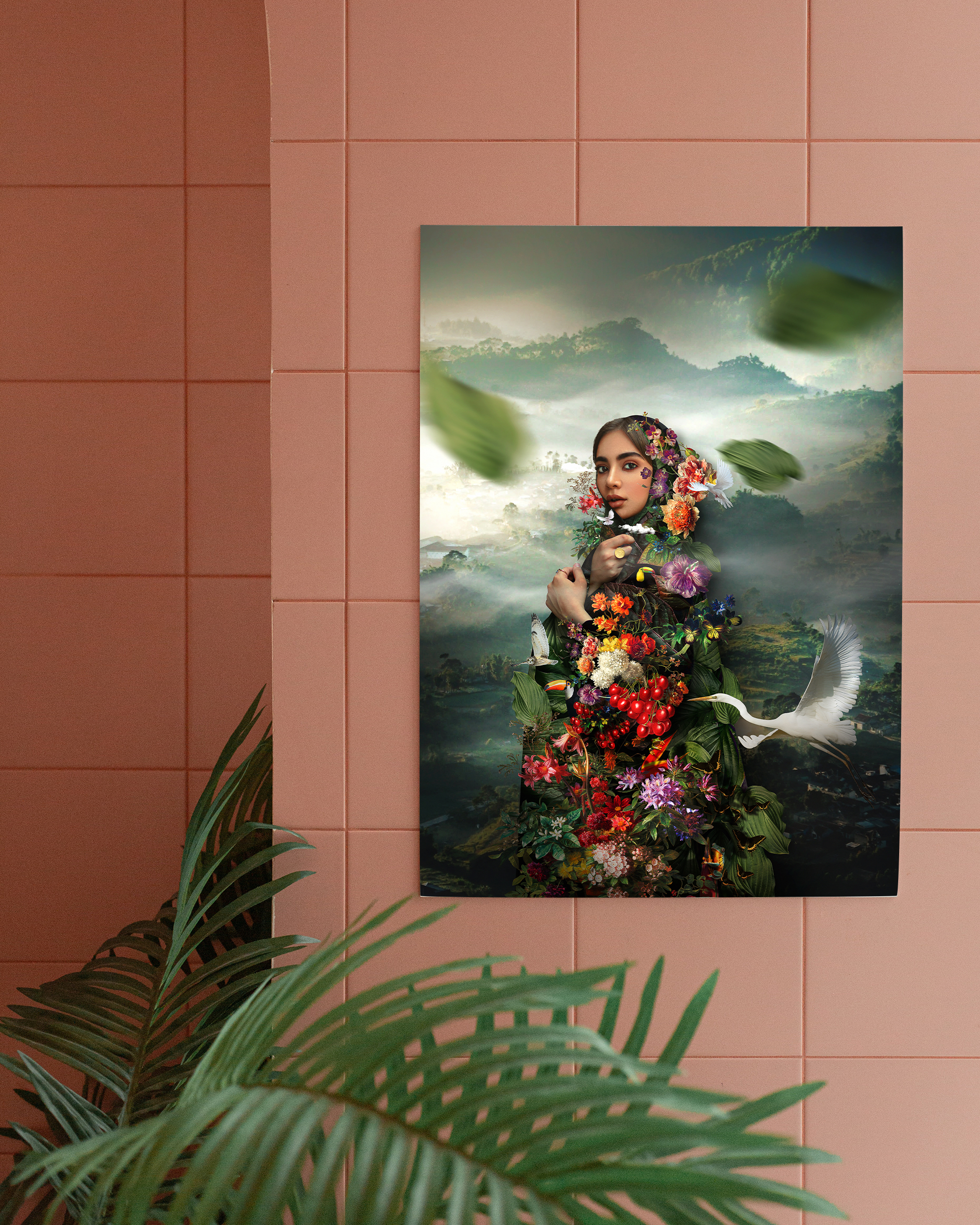 Artemis 1 framed wall art mockup 2 – OgruStudios digital art print