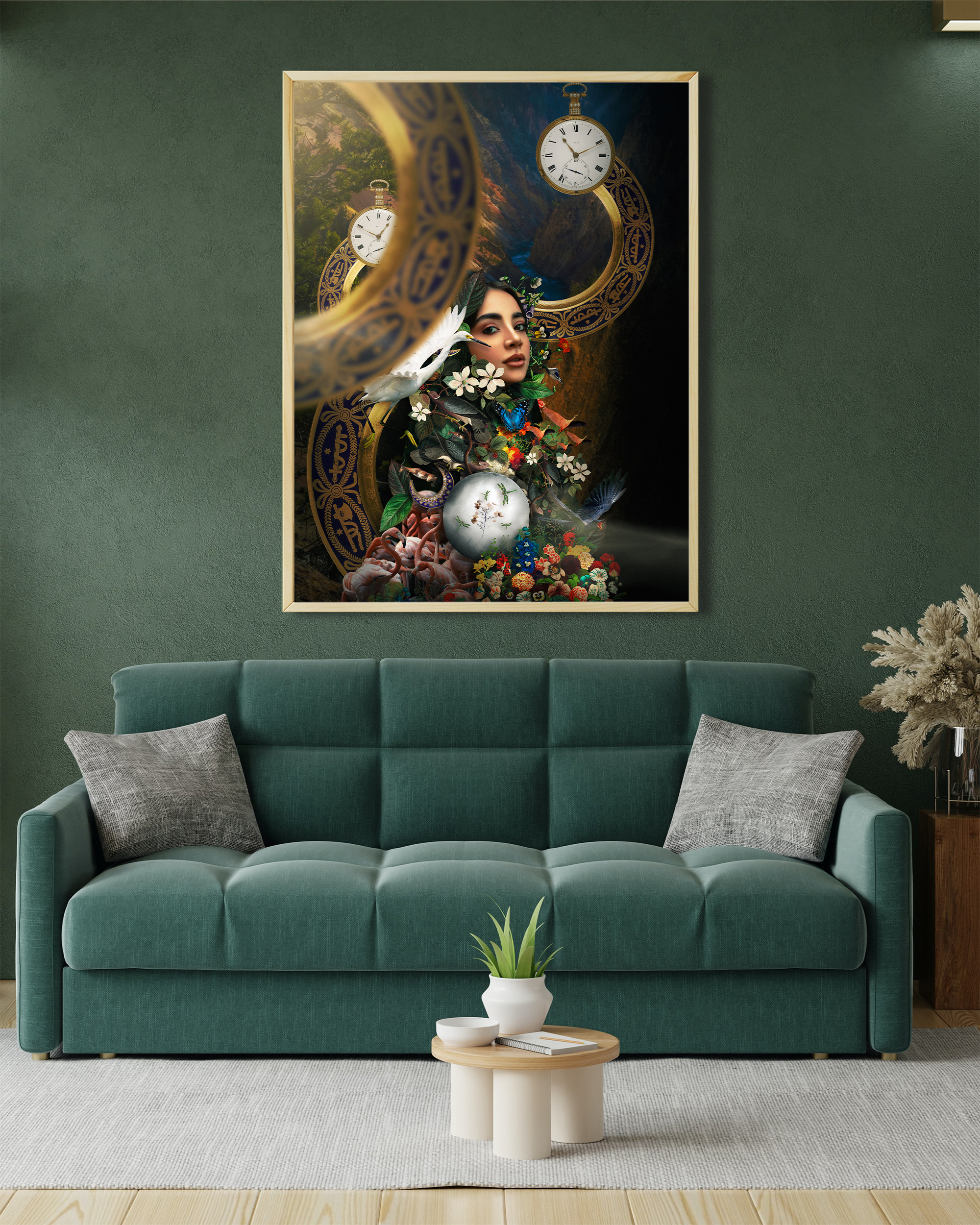 Artemis 2 framed wall art mockup 1 – OgruStudios digital art print