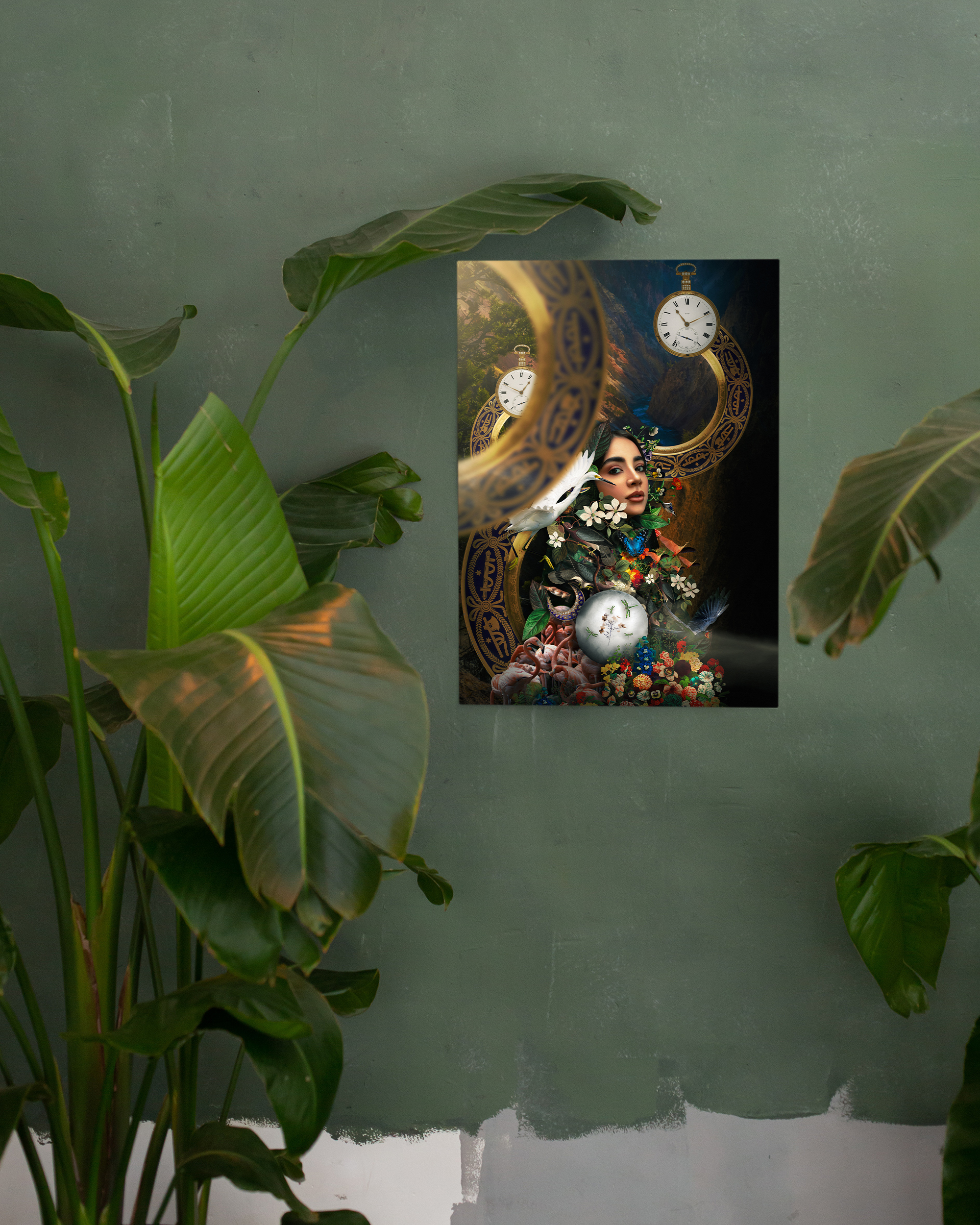 Artemis 2 framed wall art mockup 2 – OgruStudios digital art print