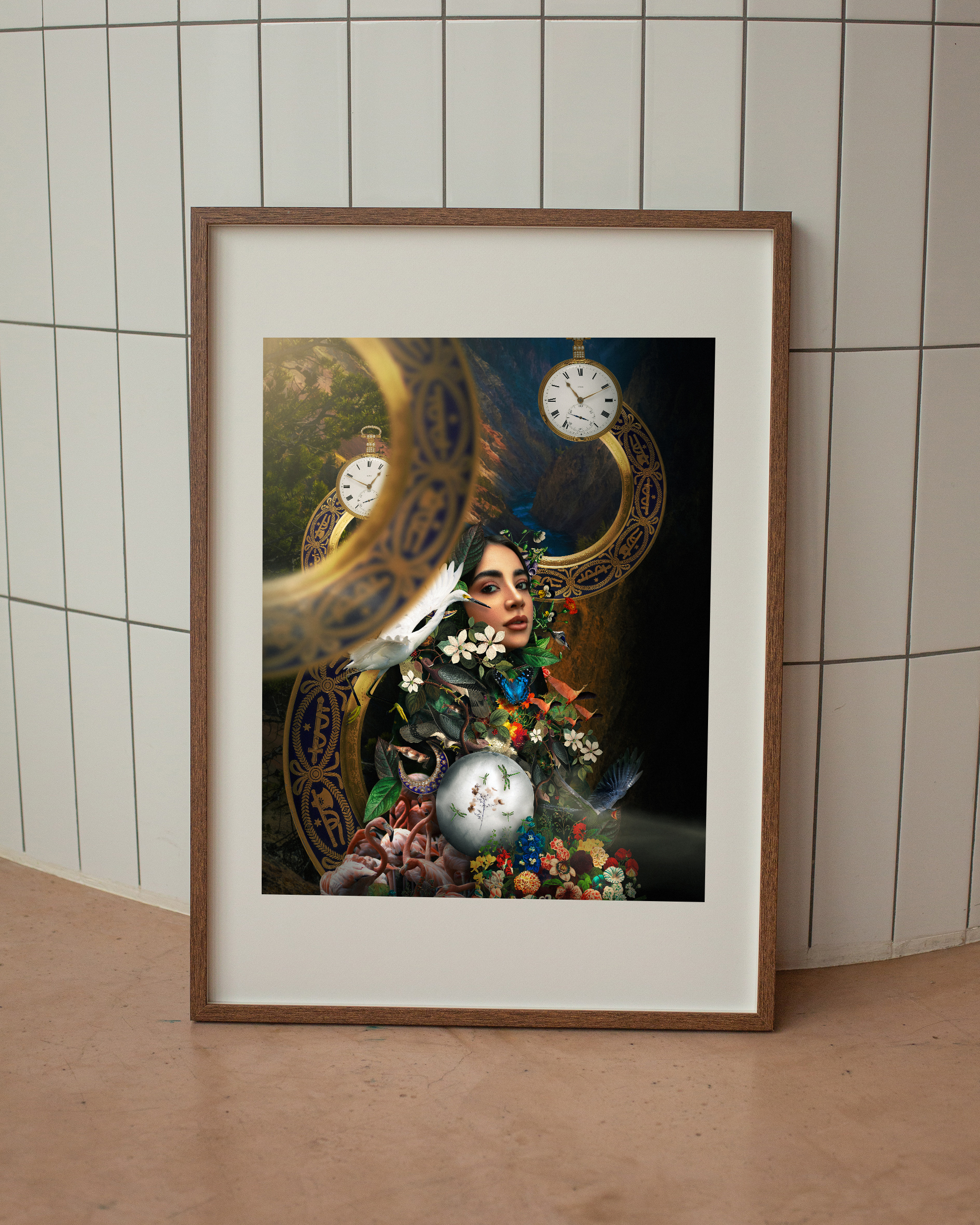 Artemis 2 framed wall art mockup 3 – OgruStudios digital art print