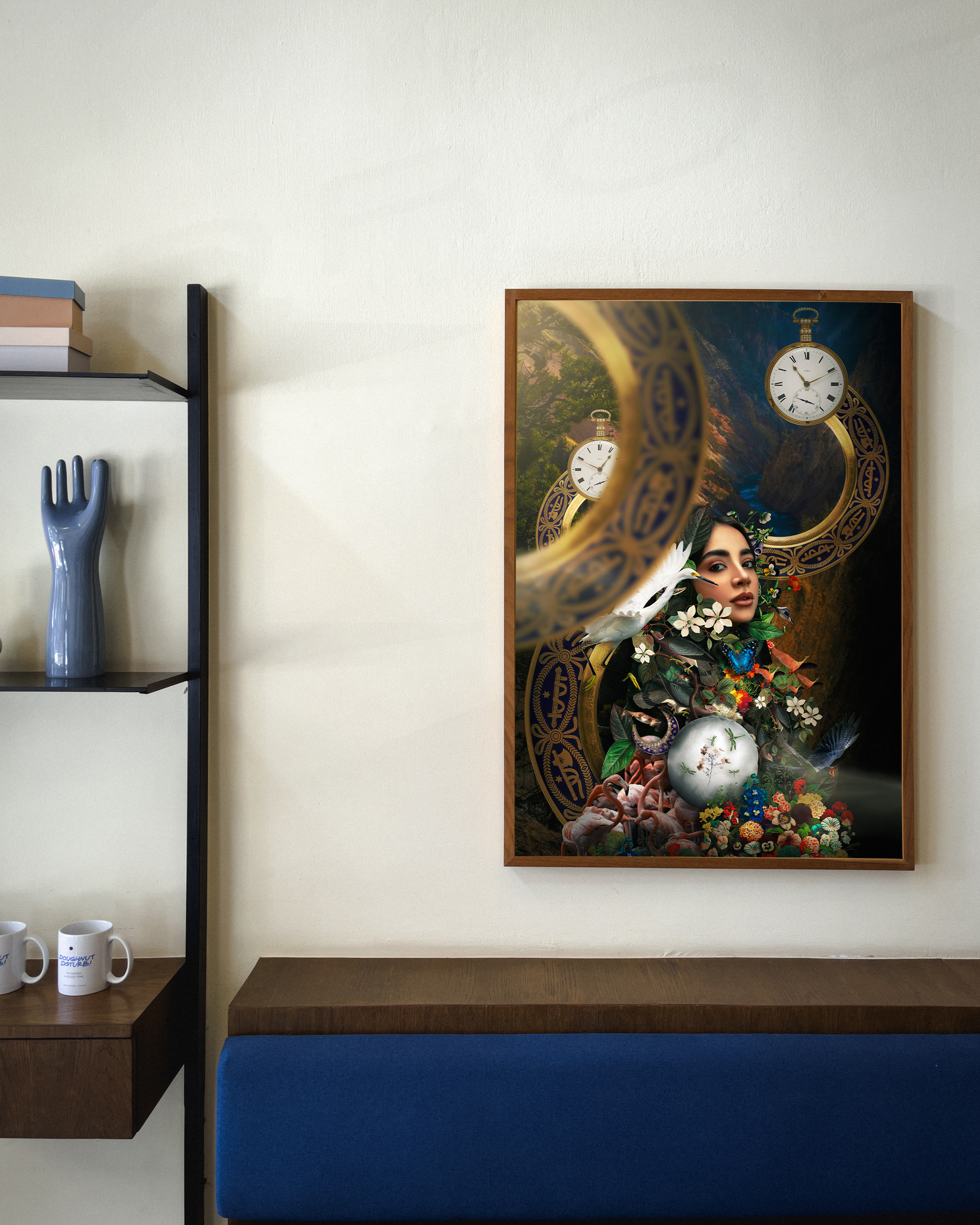 Artemis 2 framed wall art mockup 4 – OgruStudios digital art print