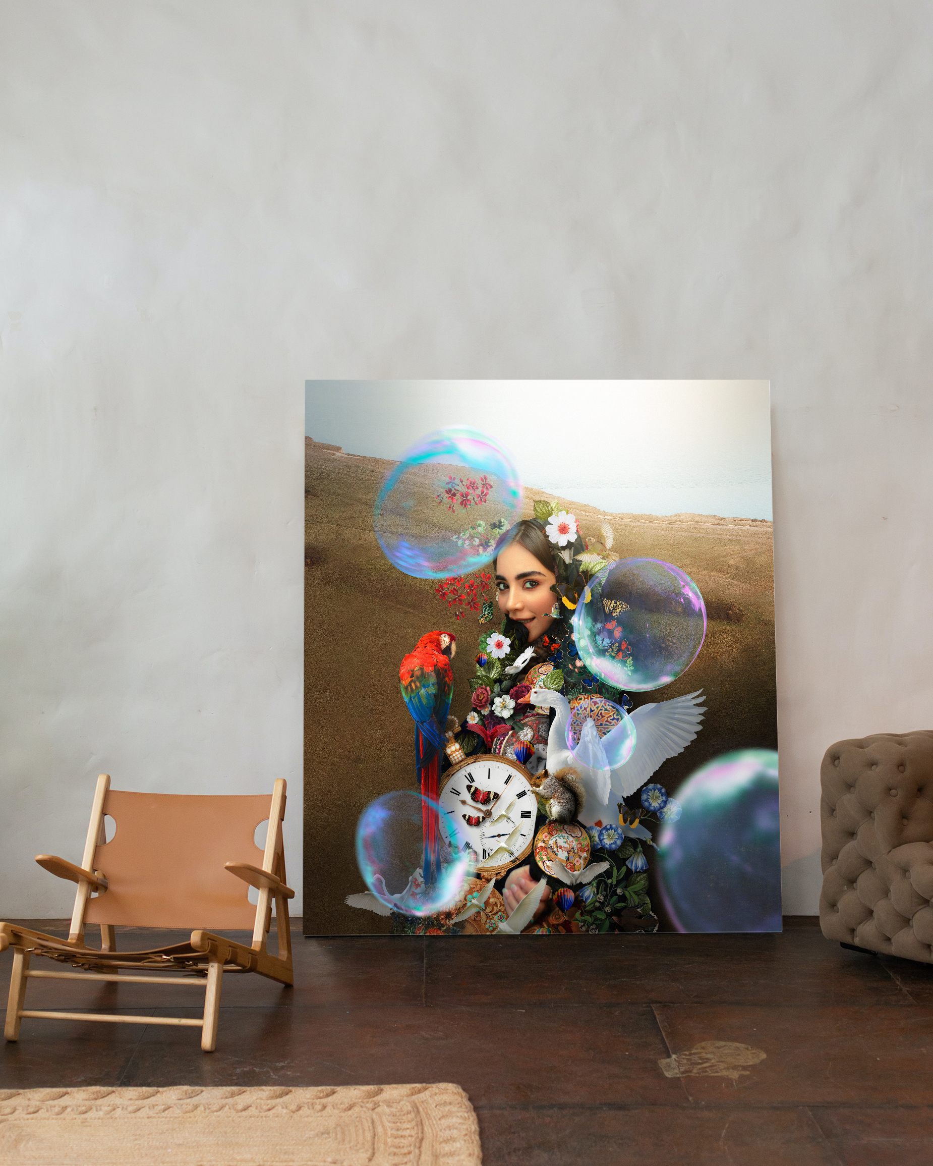 Artemis 3 framed wall art mockup 4 – OgruStudios digital art print