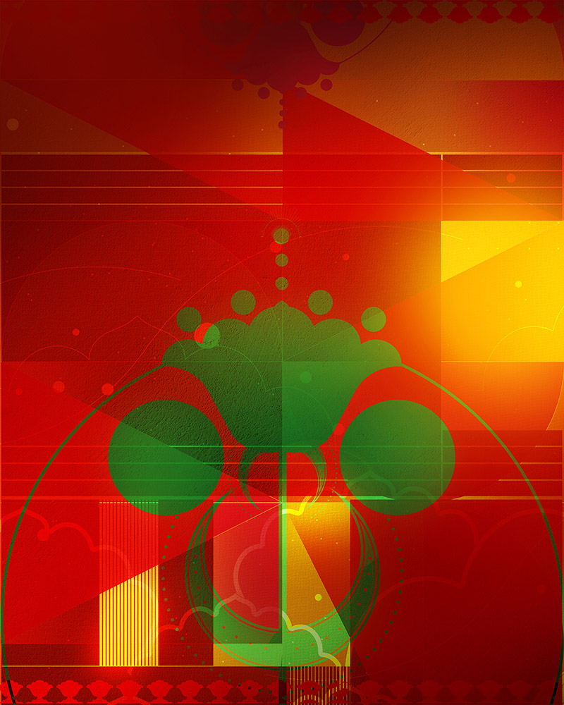 Cosmic Flower – Bold Editions pop art by OgruStudios