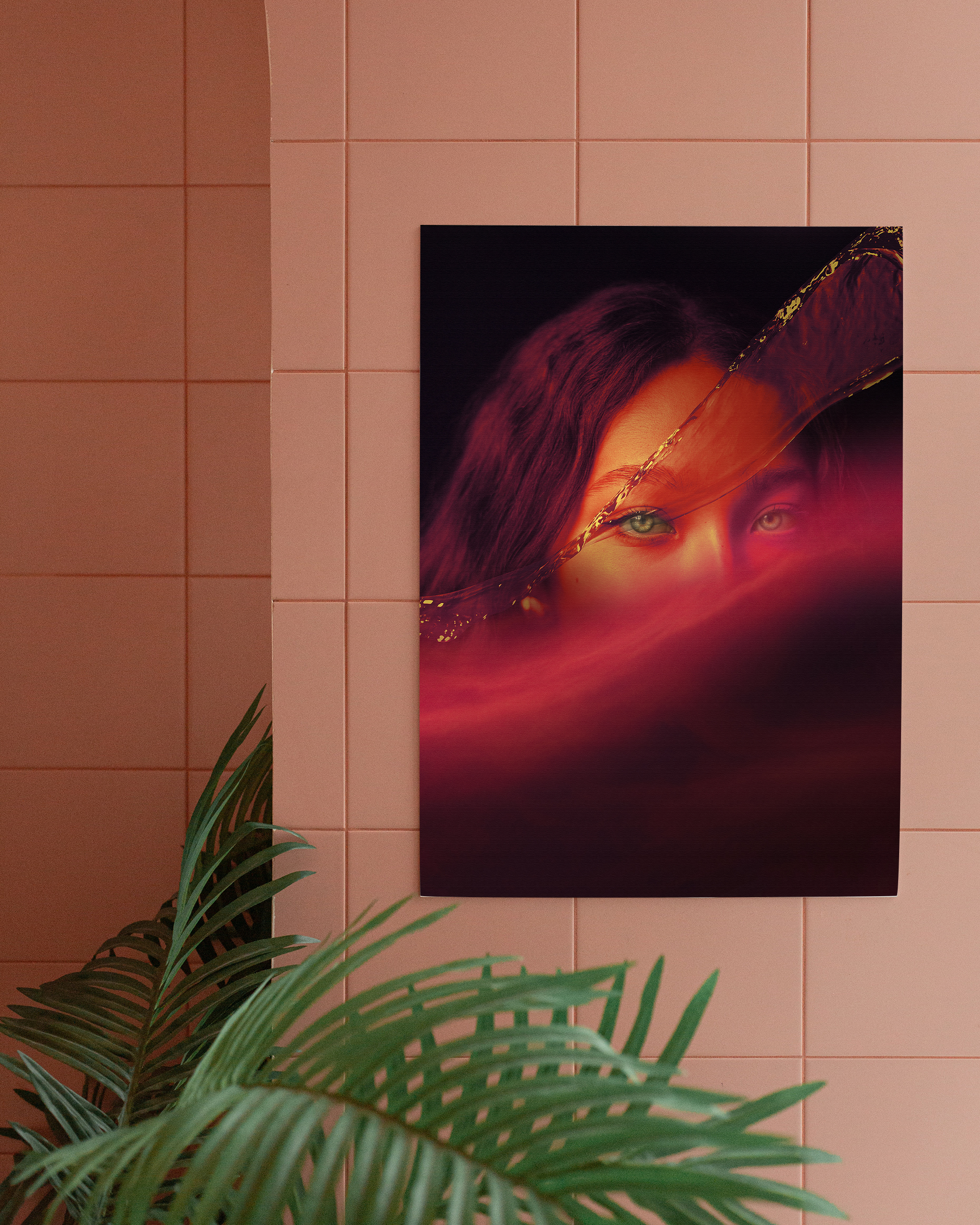 Elemental Beauty framed wall art mockup 3 – OgruStudios digital art print