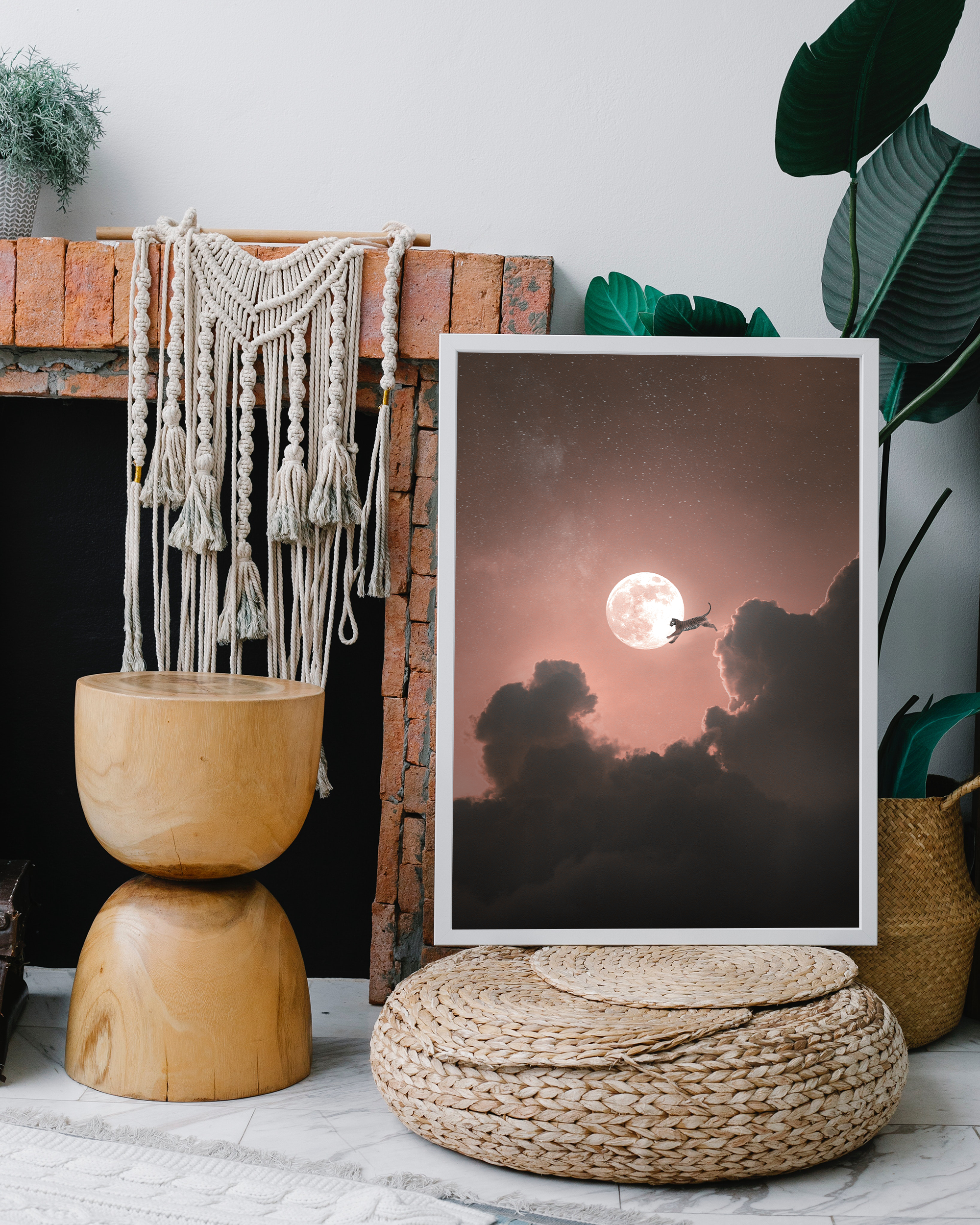 Getaway framed wall art mockup 4 – OgruStudios digital art print