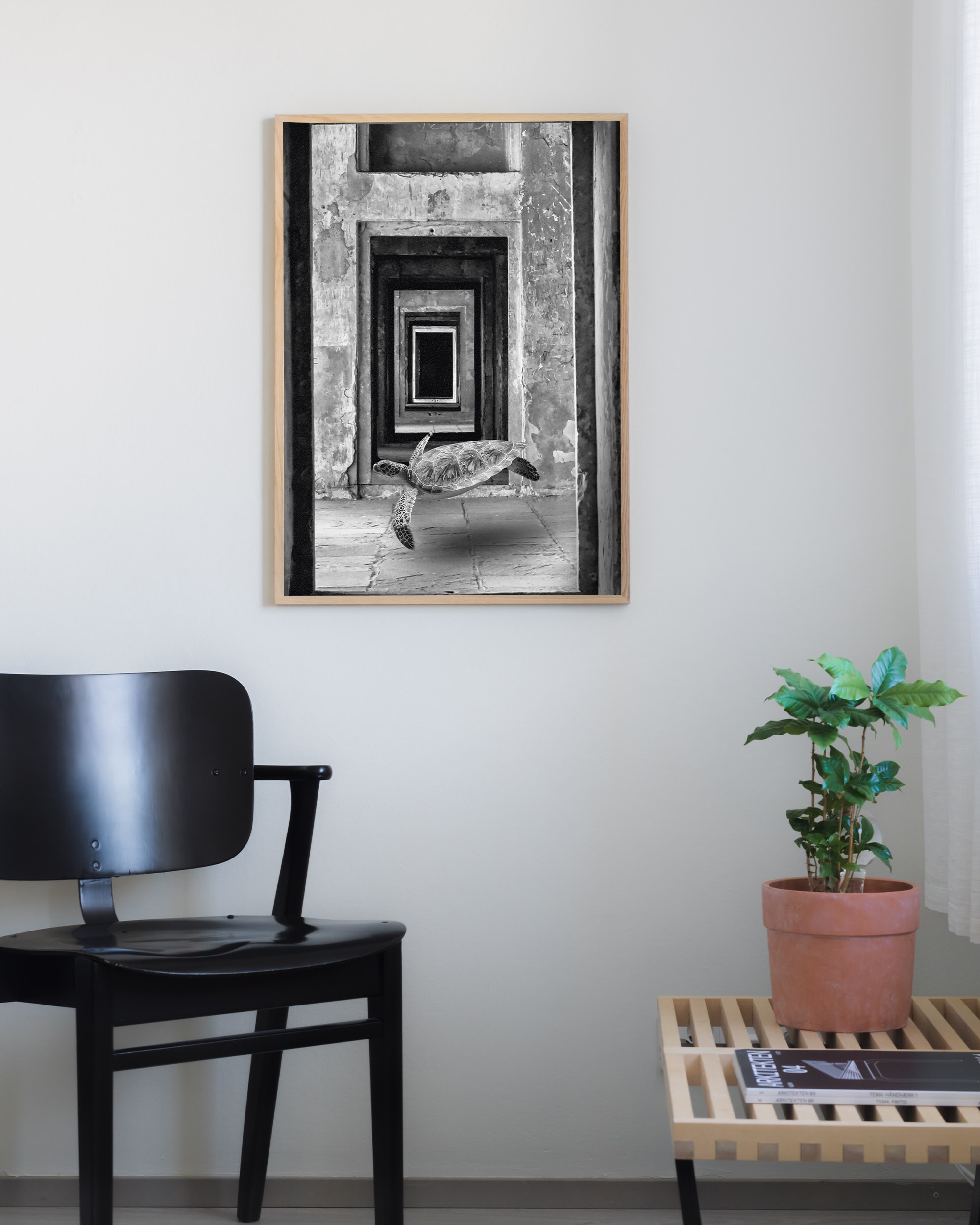 Heaven Swim framed wall art mockup 2 – OgruStudios digital art print