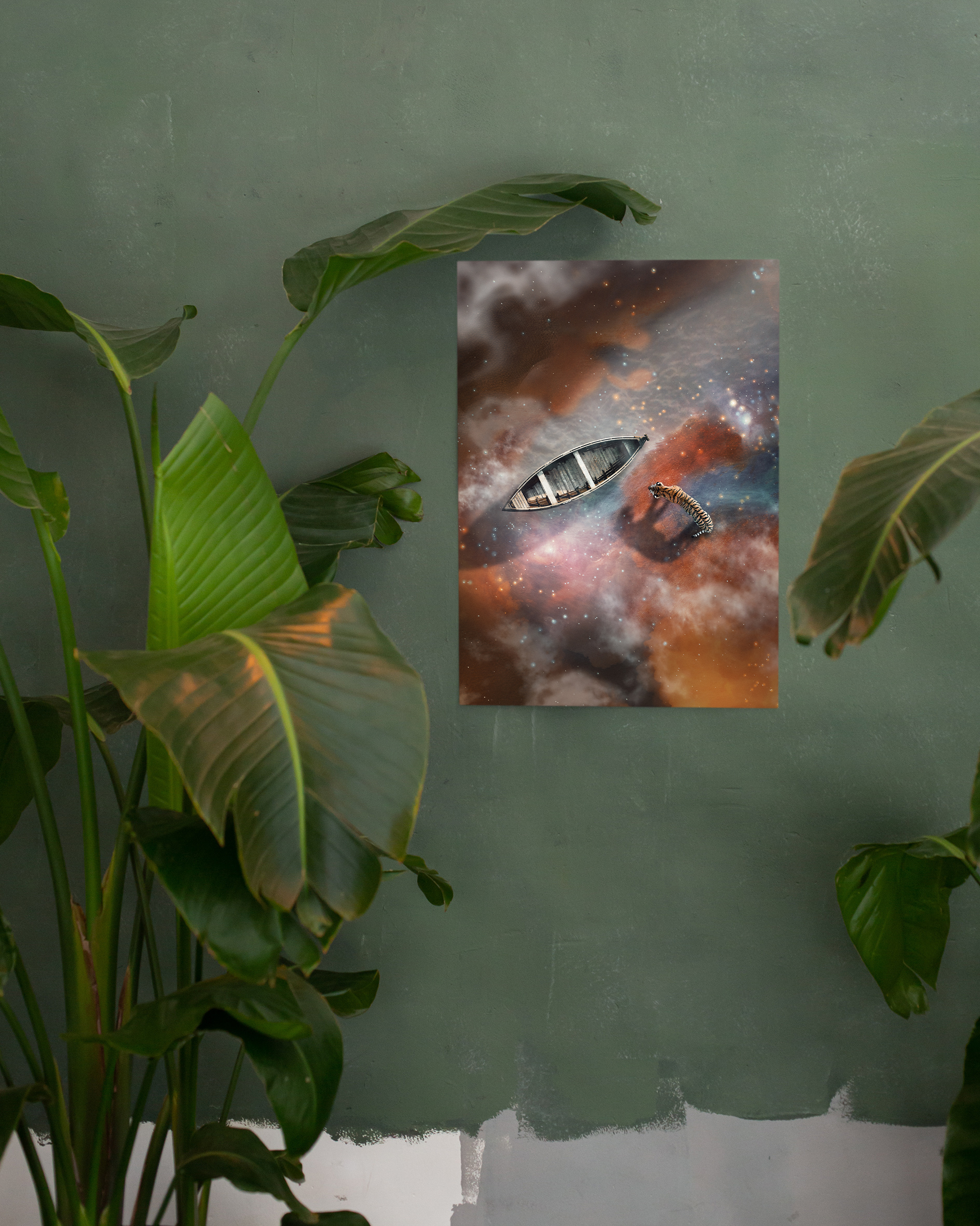 I Belong Here framed wall art mockup 1 – OgruStudios digital art print