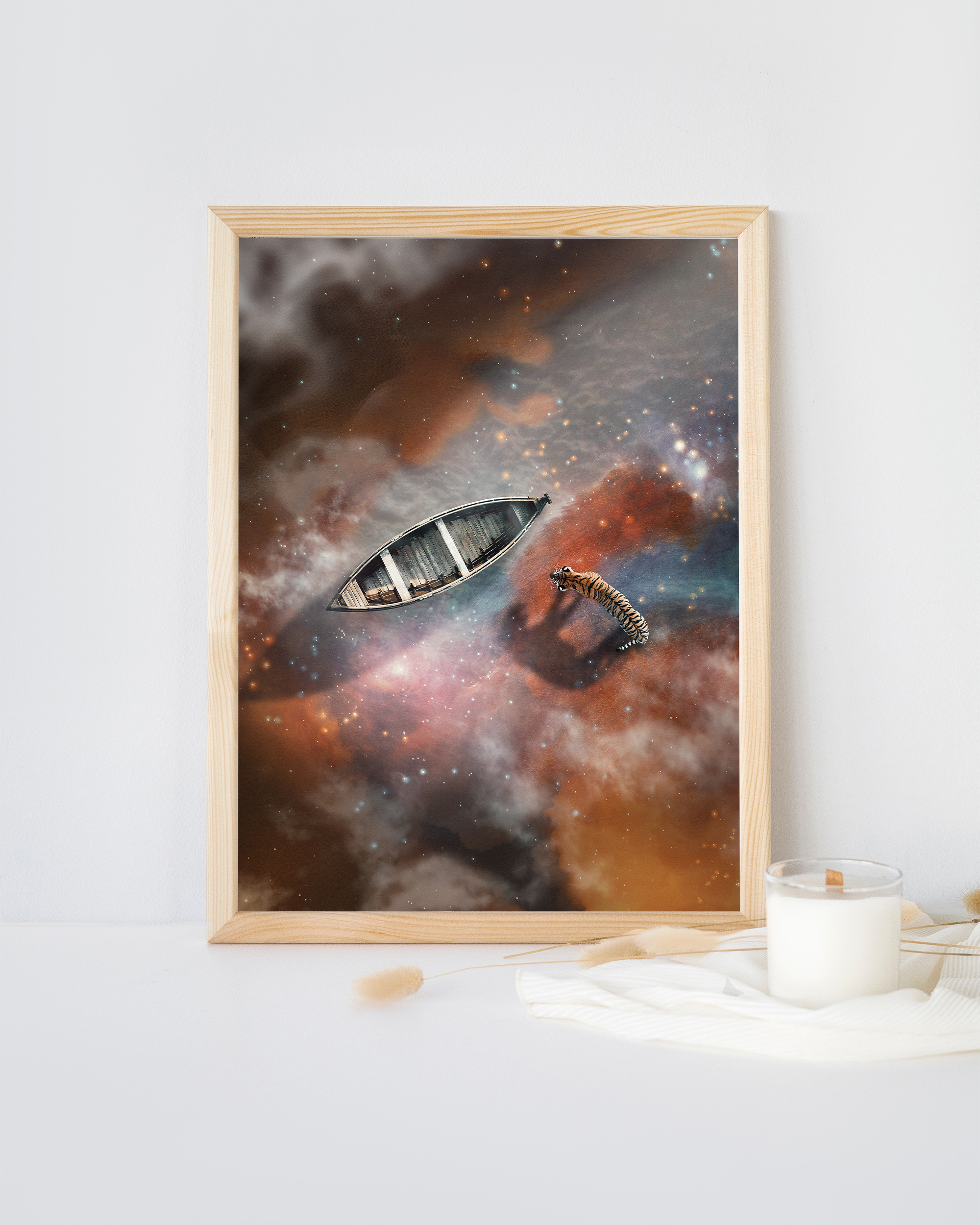 I Belong Here framed wall art mockup 2 – OgruStudios digital art print