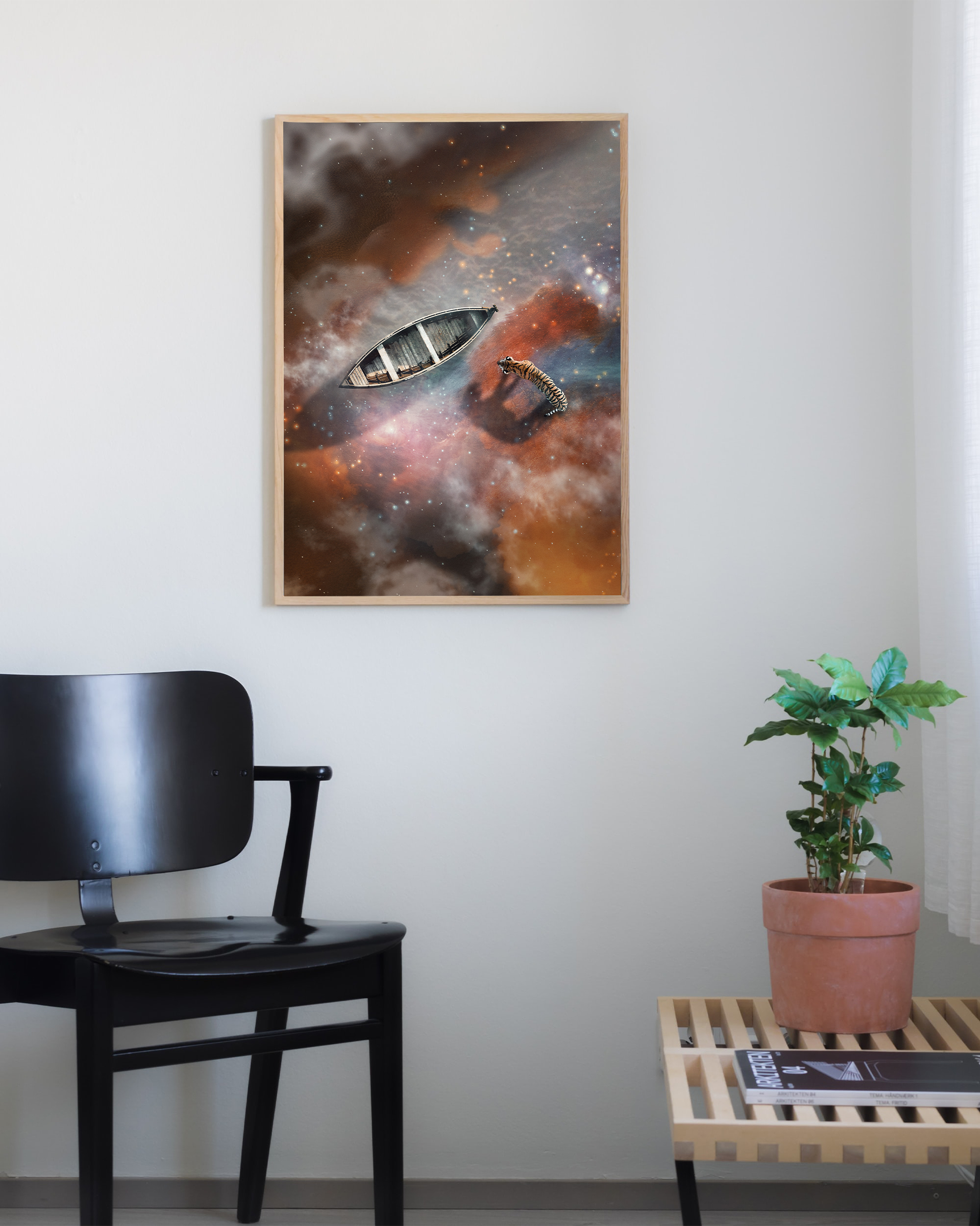 I Belong Here framed wall art mockup 4 – OgruStudios digital art print