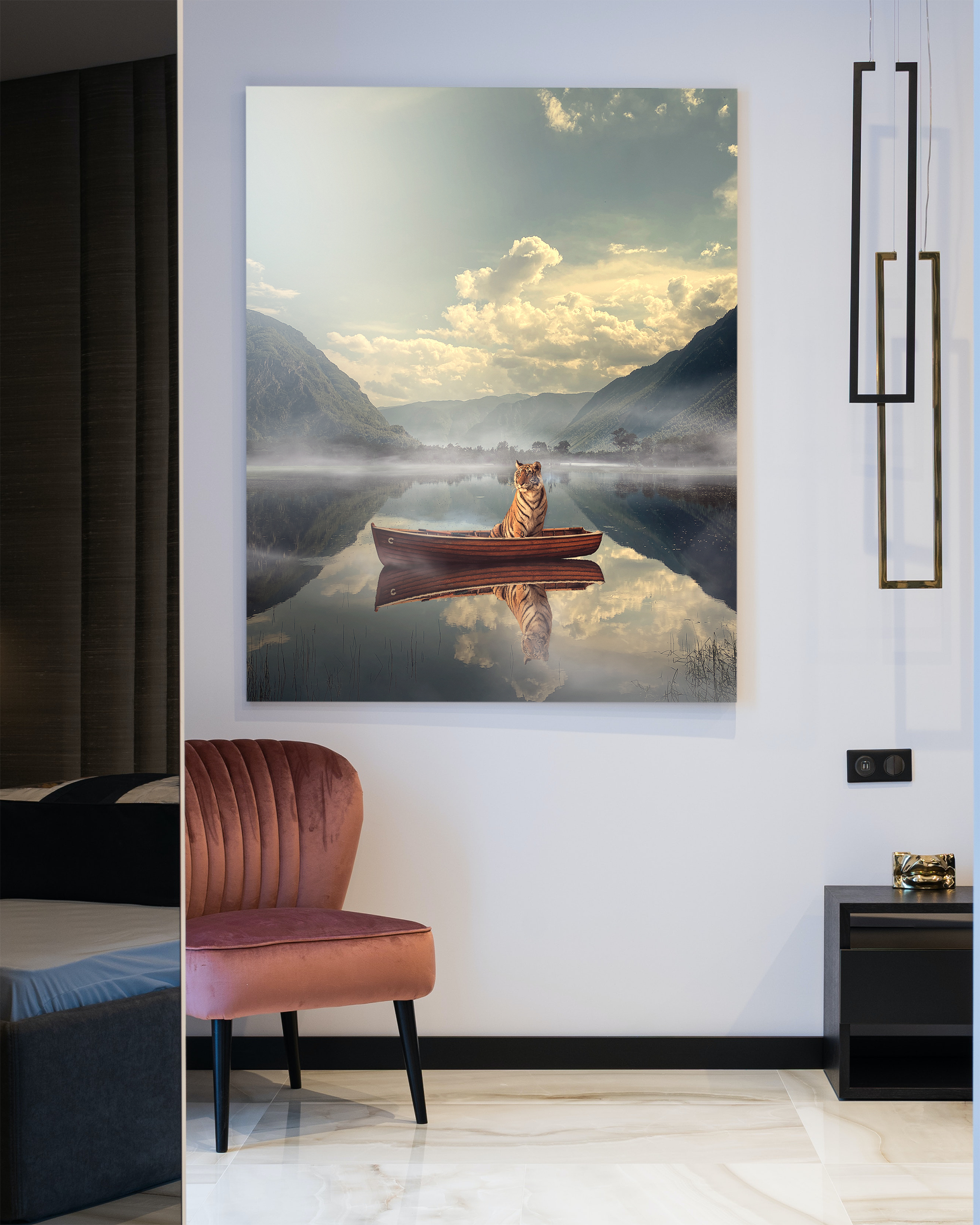 Long Way From Home framed wall art mockup 2 – OgruStudios digital art print
