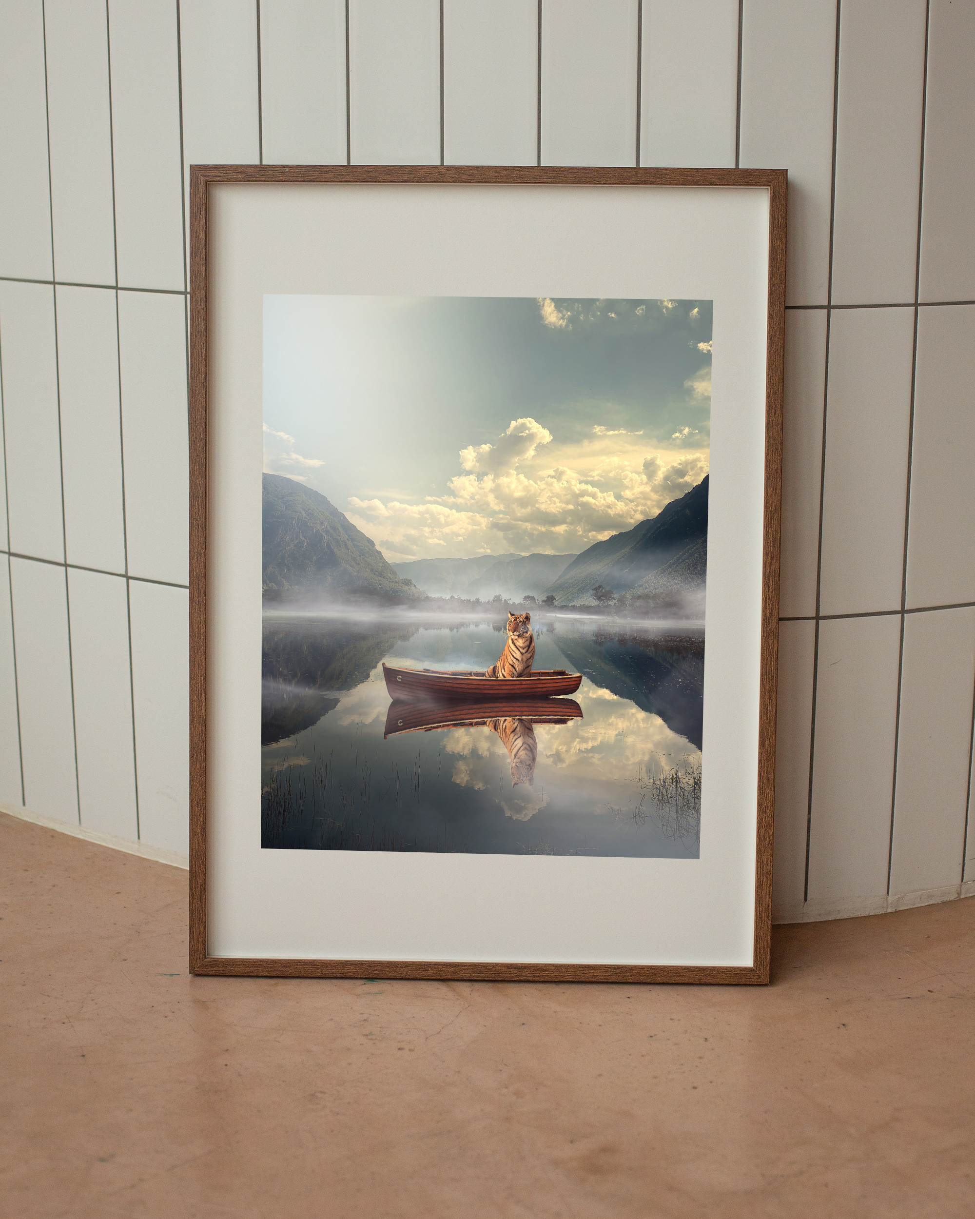Long Way From Home framed wall art mockup 4 – OgruStudios digital art print
