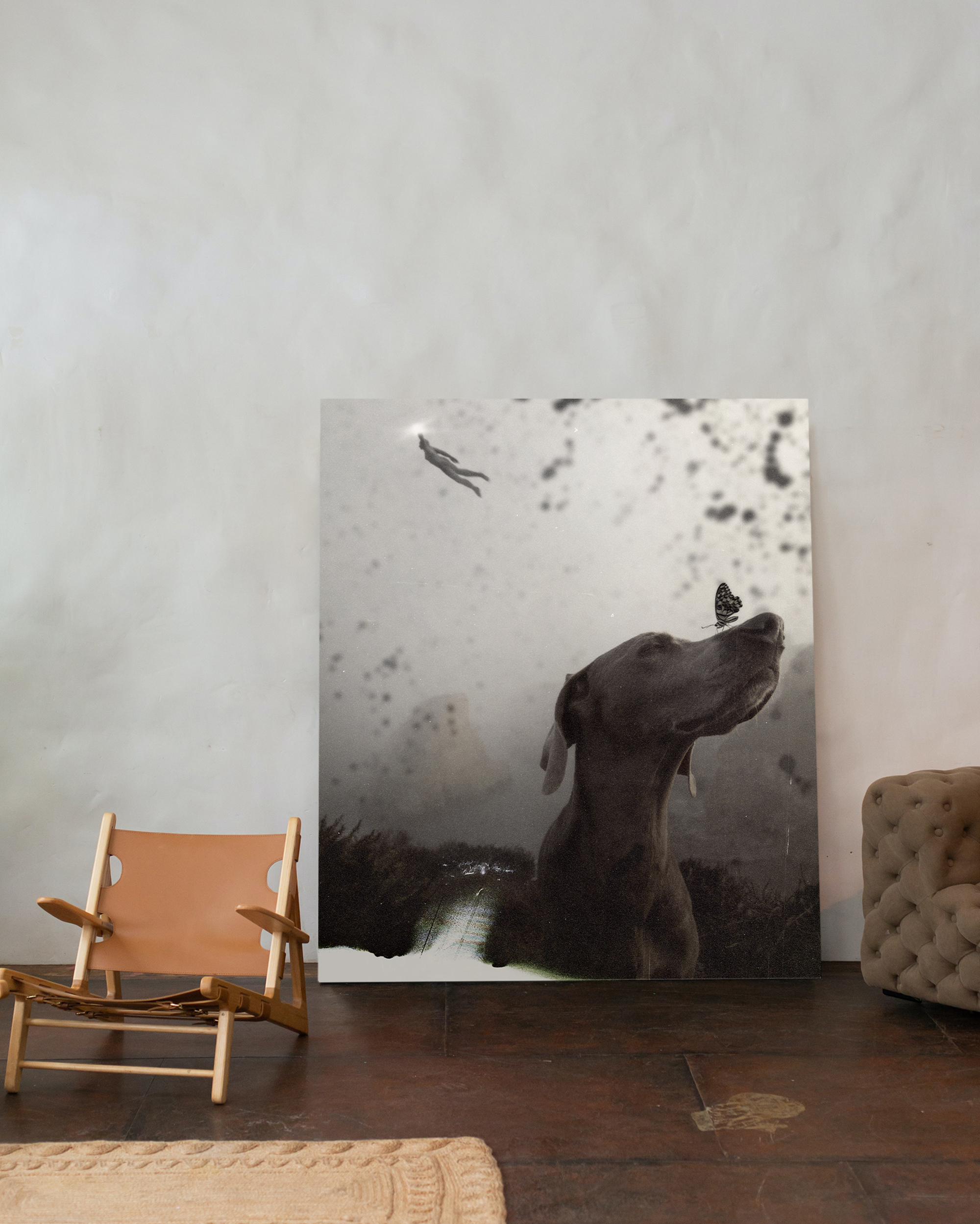 Lost In Its World framed wall art mockup 1 – OgruStudios digital art print