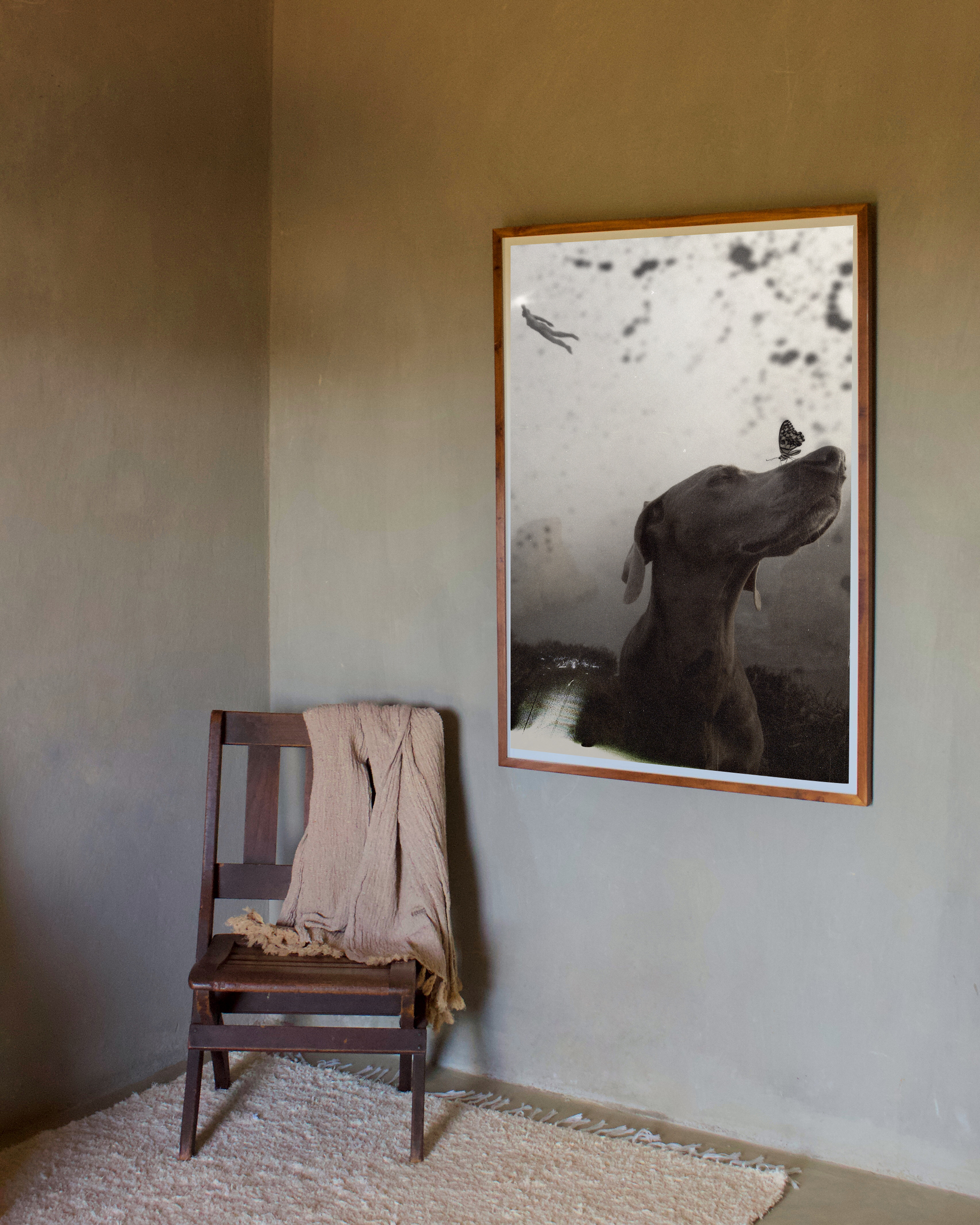 Lost In Its World framed wall art mockup 2 – OgruStudios digital art print