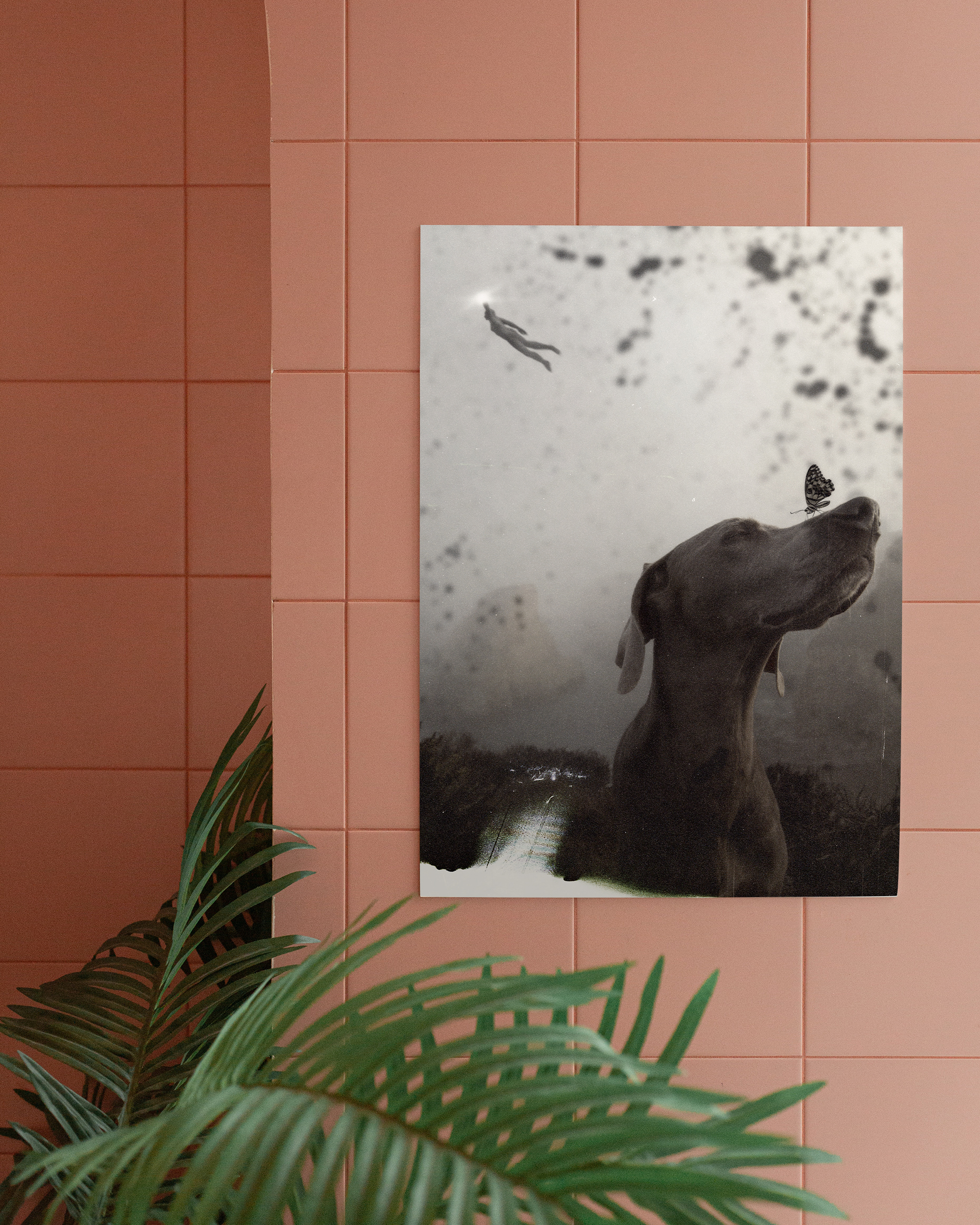 Lost In Its World framed wall art mockup 3 – OgruStudios digital art print