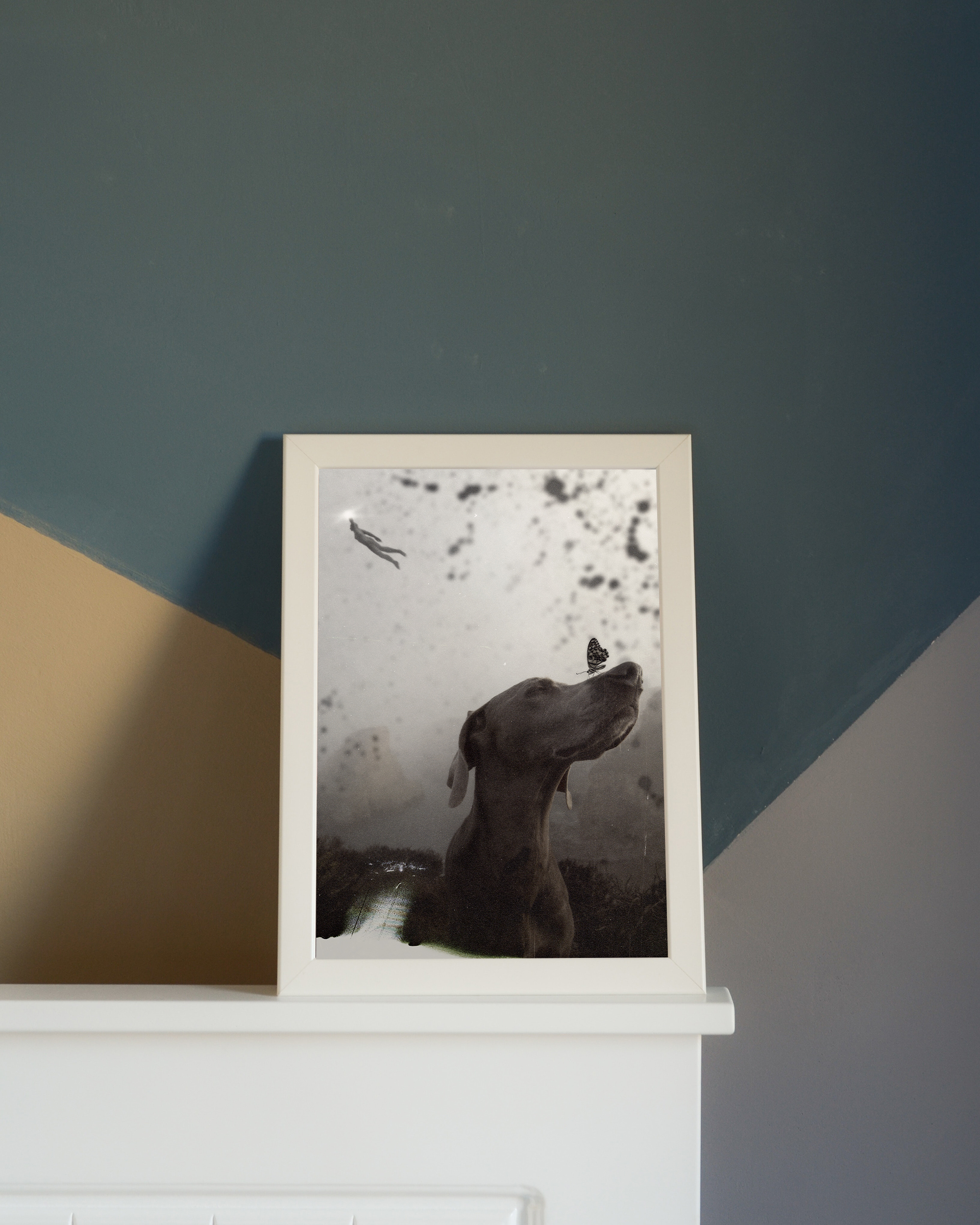 Lost In Its World framed wall art mockup 4 – OgruStudios digital art print