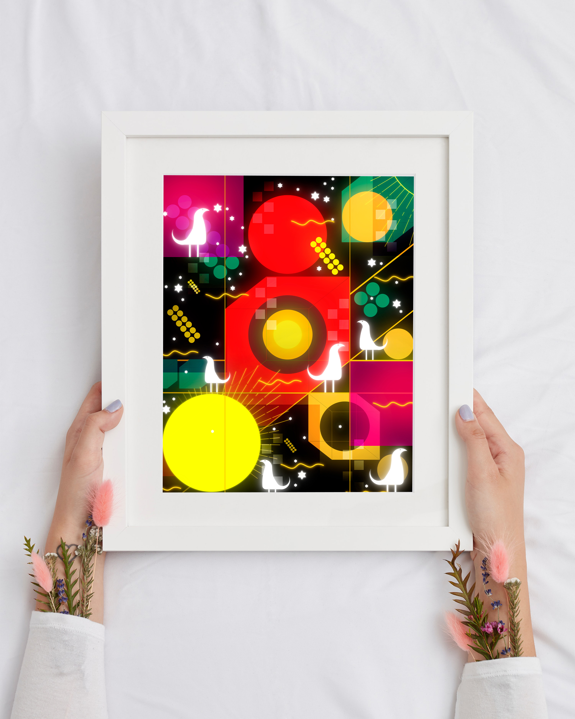 Nuclear Reactor framed wall art mockup 2 – OgruStudios digital art print
