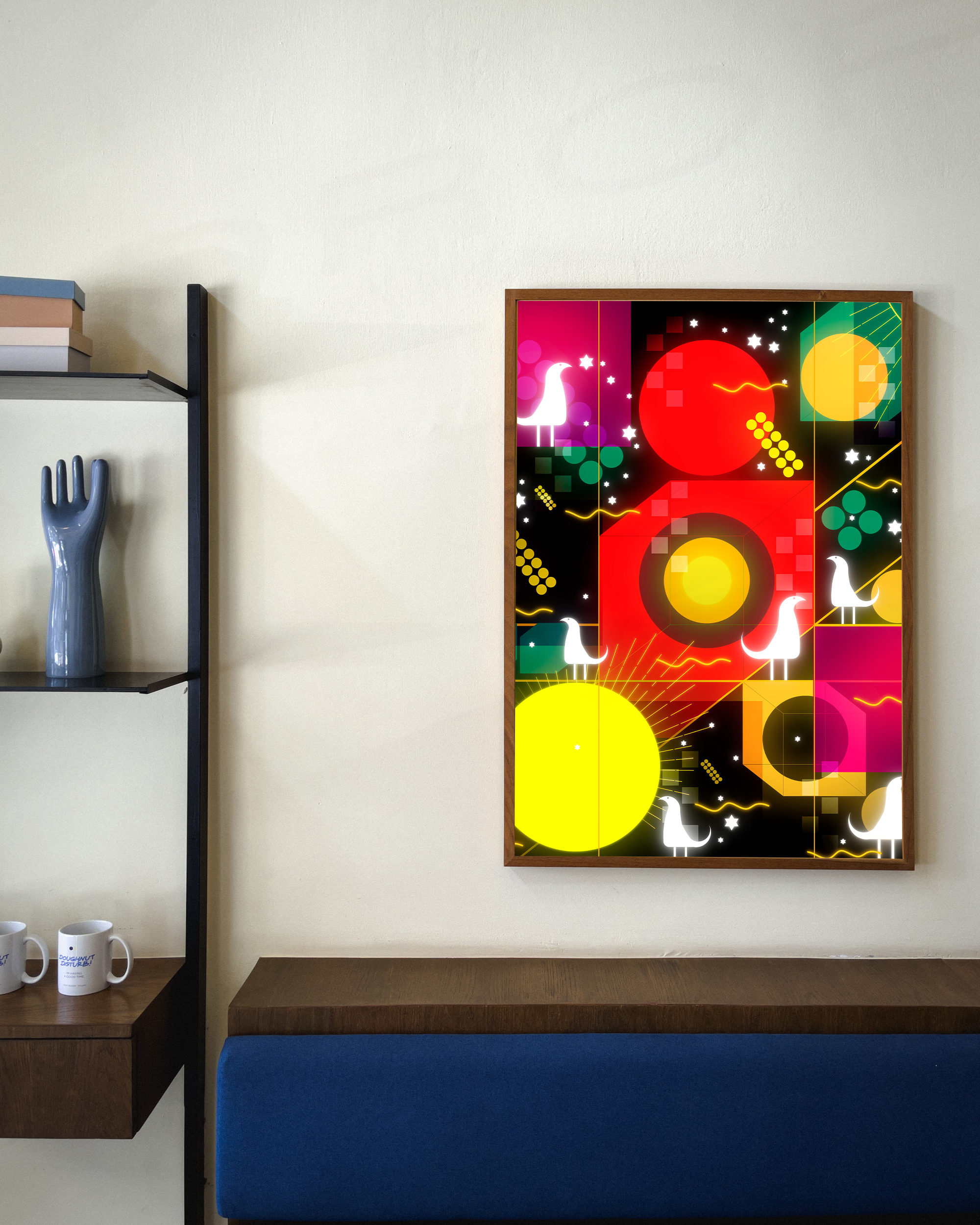 Nuclear Reactor framed wall art mockup 3 – OgruStudios digital art print