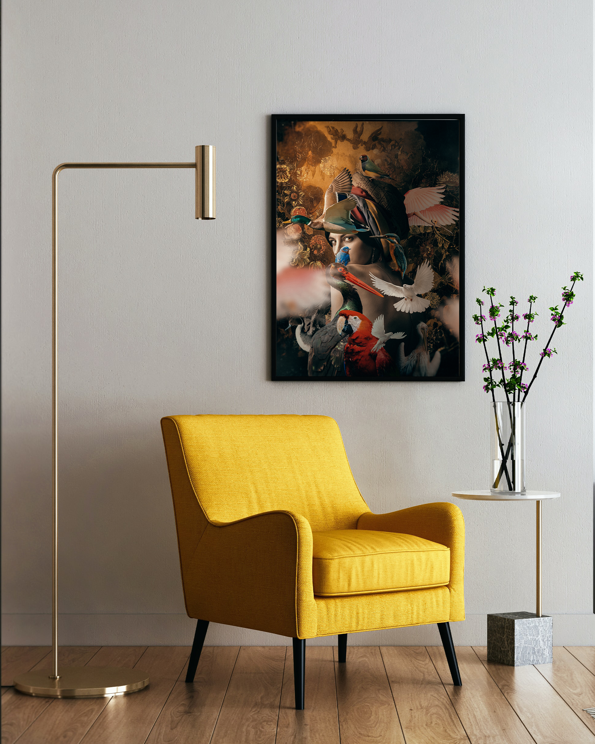 Pagan Rituals framed wall art mockup 3 – OgruStudios digital art print