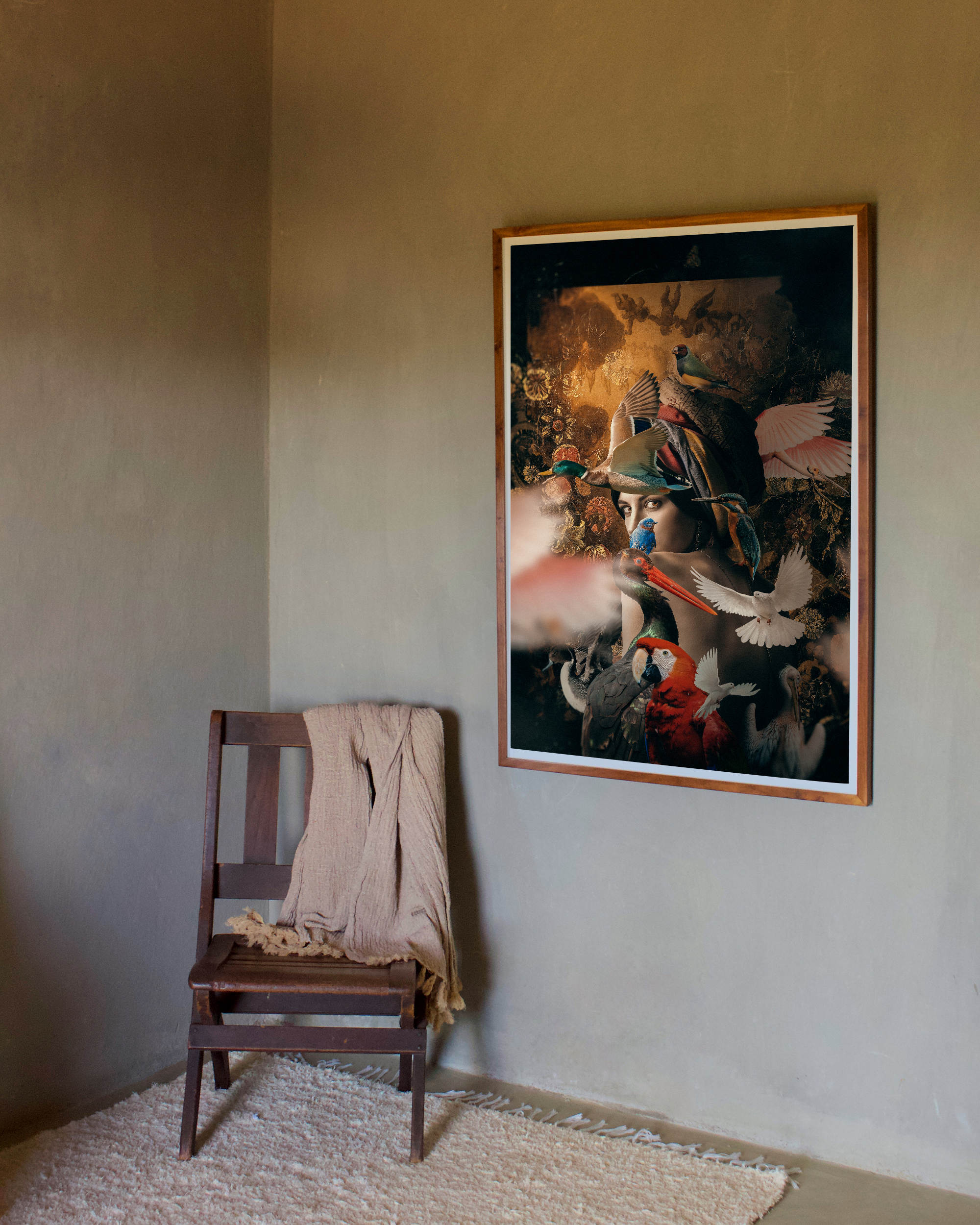 Pagan Rituals framed wall art mockup 4 – OgruStudios digital art print
