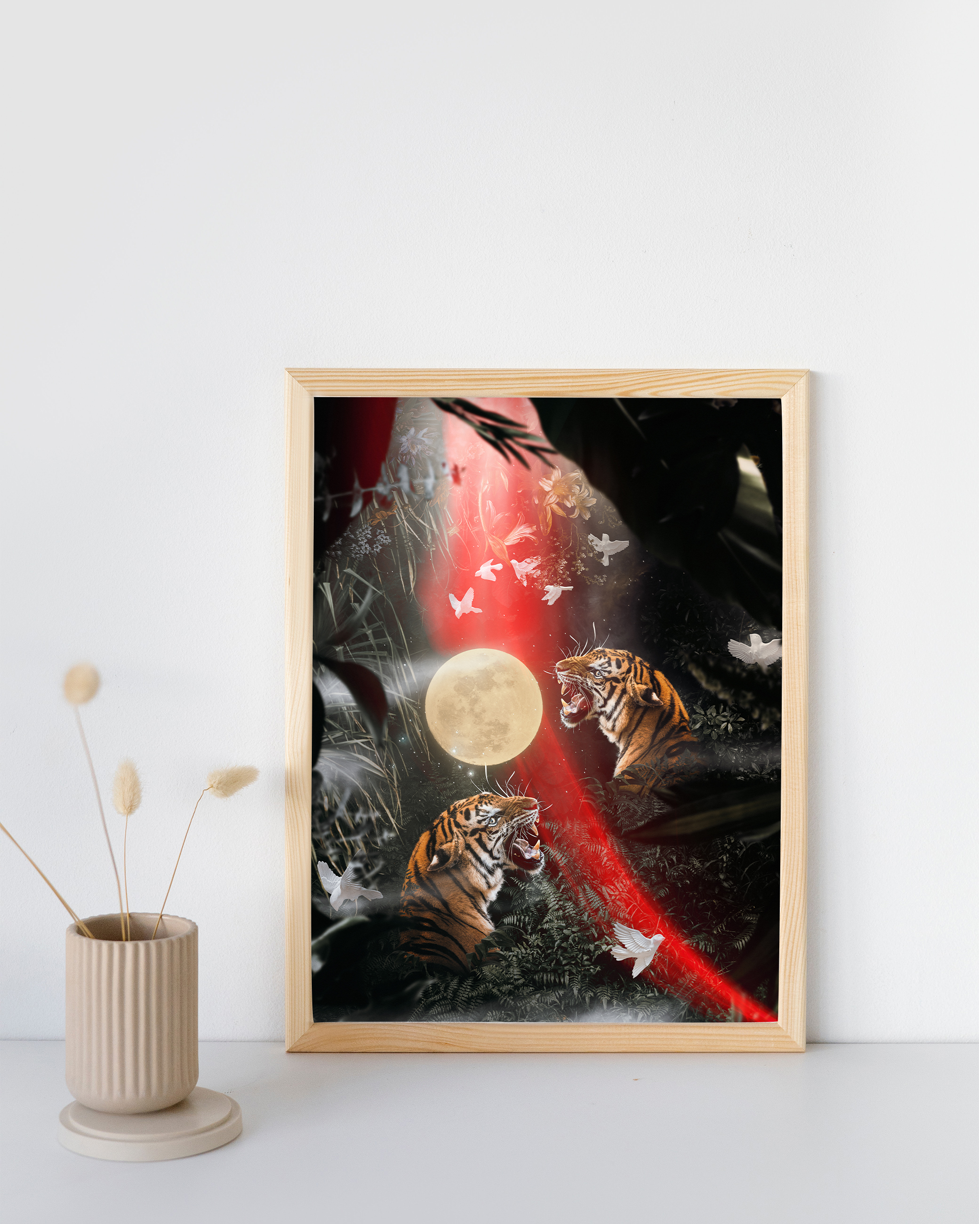 Protectors Rise framed wall art mockup 1 – OgruStudios digital art print