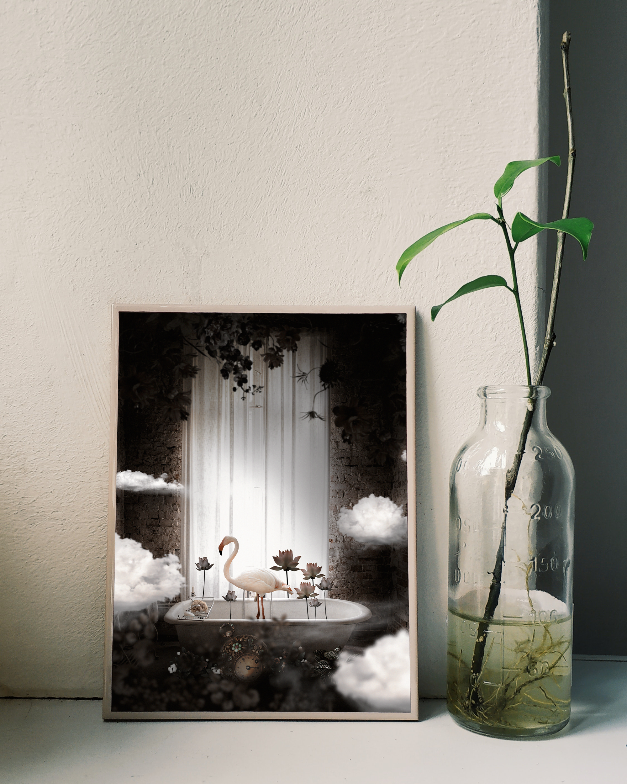 Refuge framed wall art mockup 1 – OgruStudios digital art print
