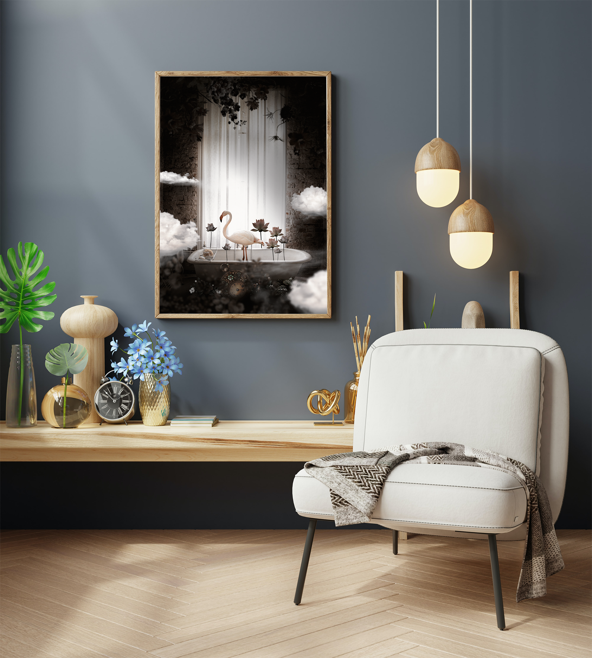 Refuge framed wall art mockup 4 – OgruStudios digital art print