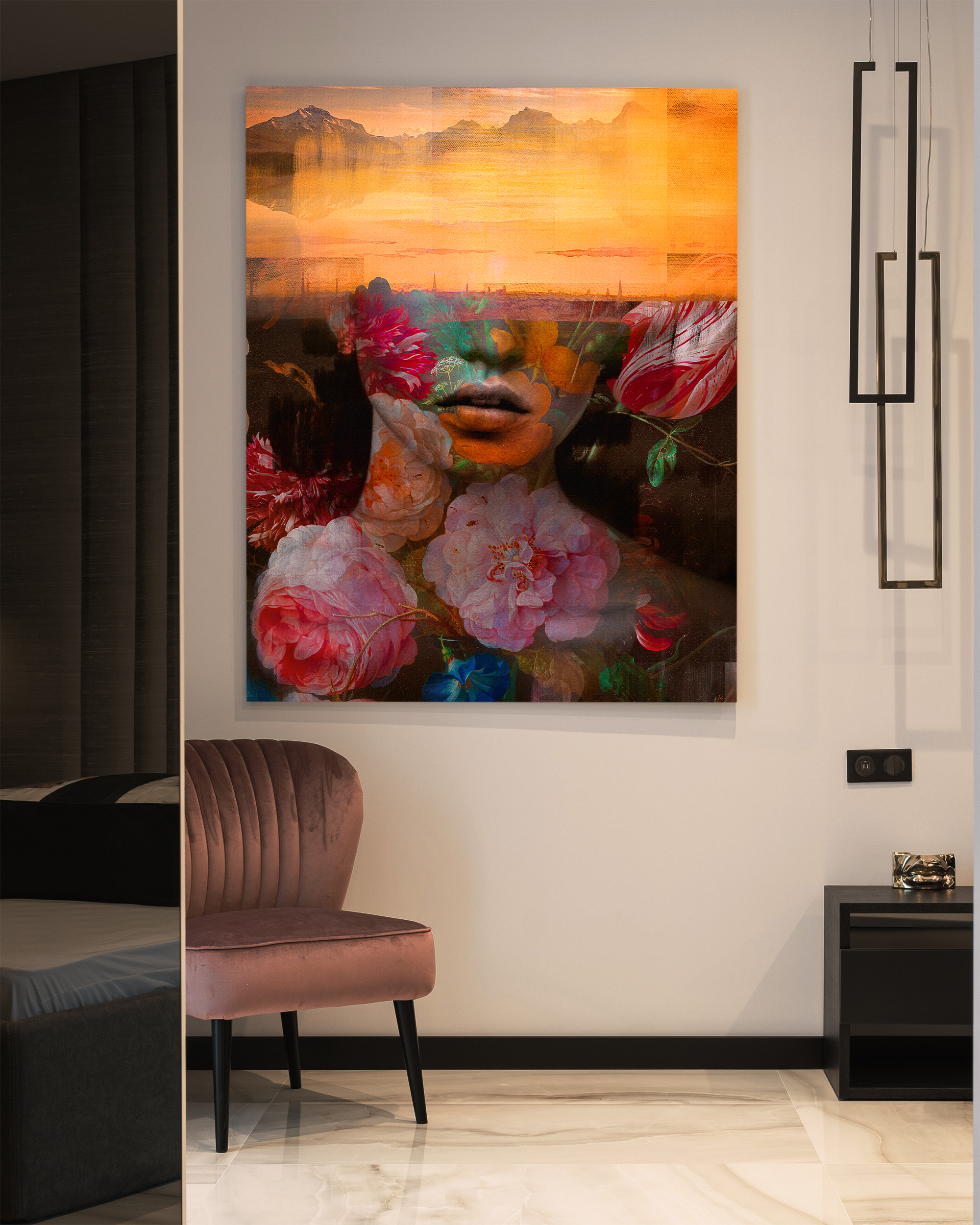 So Tell Me Who You Are framed wall art mockup 2 – OgruStudios digital art print