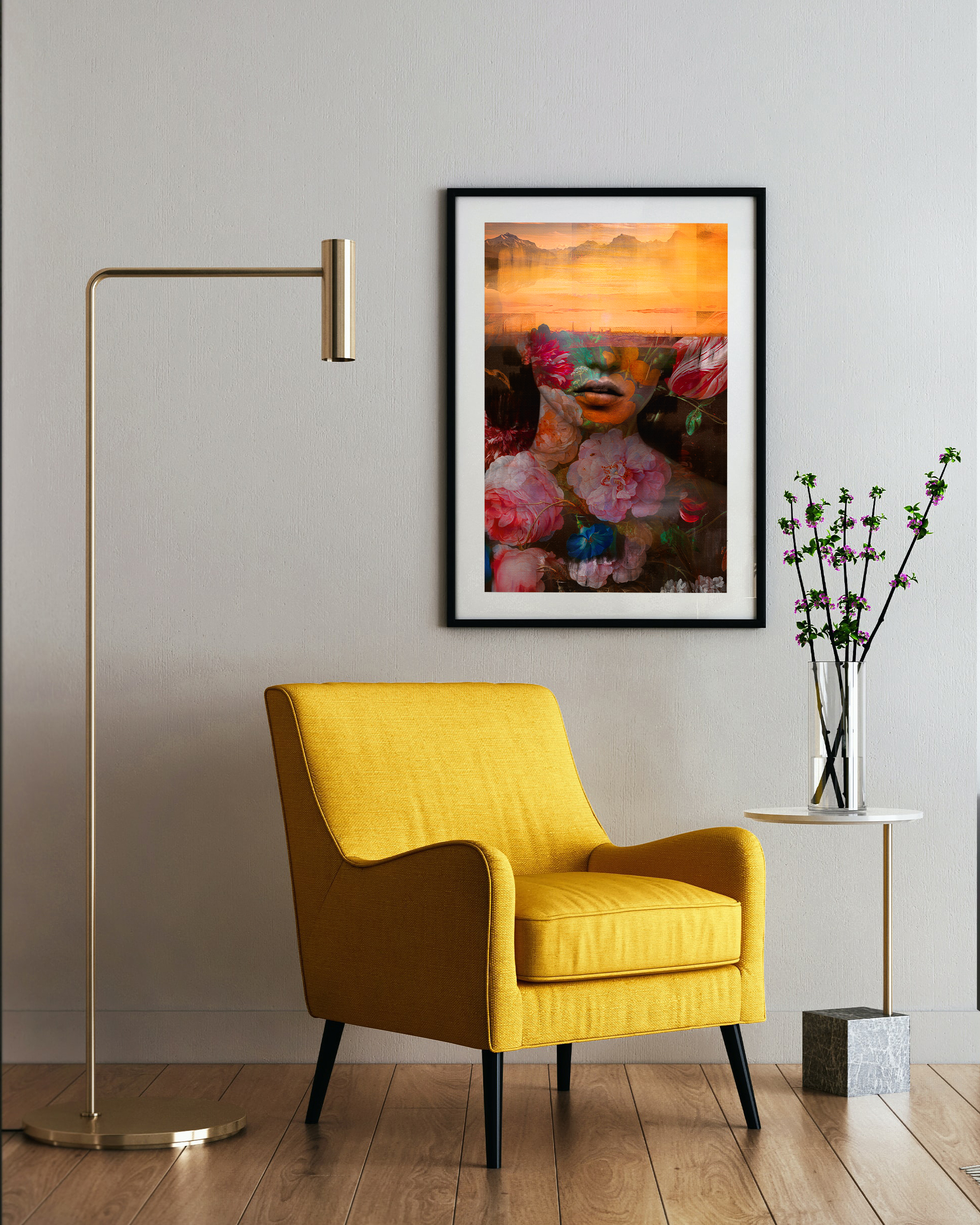So Tell Me Who You Are framed wall art mockup 3 – OgruStudios digital art print