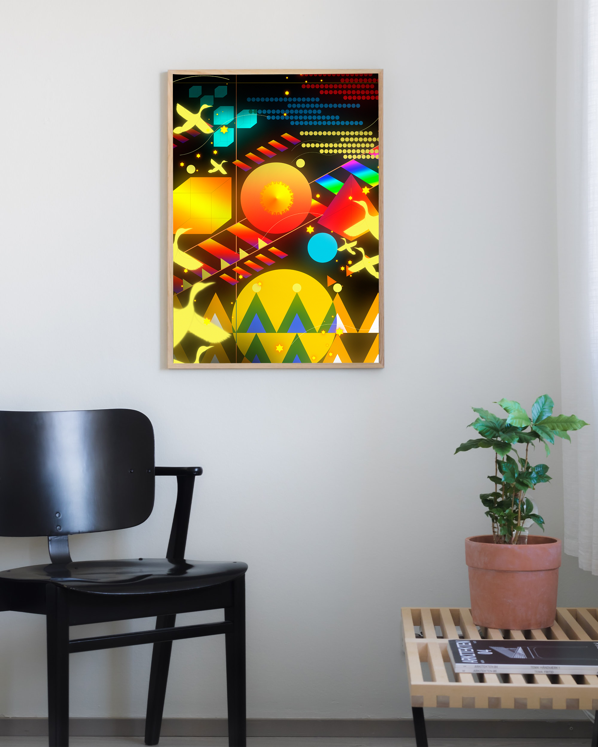 Space Factory framed wall art mockup 1 – OgruStudios digital art print